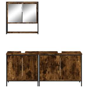 ชุดเฟอร์นิเจอร์ห้องน้ำไม้โอ๊ครมควัน ตู้ห้องน้ำดีไซน์หรูสำหรับห้องน้ำสมัยใหม่ของคุณ - Product Image 5