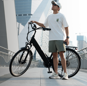 VOMO CS20 Steel Frame 7-Speed Electric <b>City</b> <b>Bike</b> for Women Urban Commuting - Product Image 3