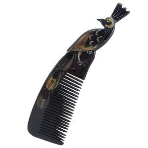 Peigne en corne fait main, écologique, toucher réel, personnalisable, disponible en différentes tailles et designs pour commandes en gros, massage créatif, artisanat - Product Image 6