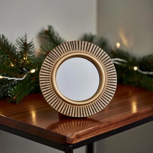 Elegant Gold Oval Wall Mirror Set For Bedroom Living Room Hallway Luxury Home Decor And Styling Modern Interior Accent Piece - Product Image 5