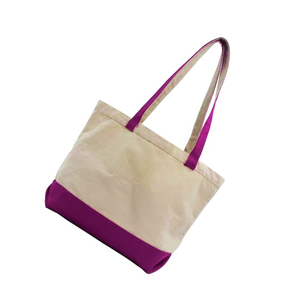 Eco Friendly Daily Use Custom Logo Canvas <b>Tote</b> <b>Bag</b> Heavy Duty Inner <b>Pocket</b> Zipper Closure Shoulder Handle - Product Image 6