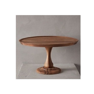 Soporte para pasteles rústico hecho a mano con madera de primera calidad para servir postres y decorar - Product Image 1