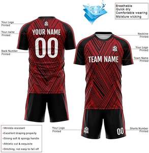 Uniforme de Fútbol de Último Diseño 100% Poliéster, Nuevo Estilo, para Adultos, Calidad Premium Profesional, Color Personalizado, Secado Rápido, Sin Mangas - Product Image 3