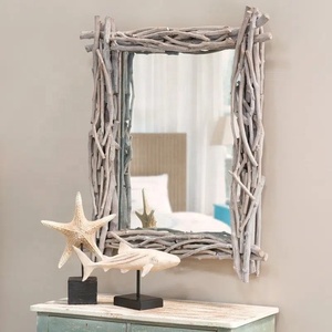 Miroir extensible en bois massif de style moderne pour meubles de maison, salon, hôtel, cave à vin, armoires - Product Image 1