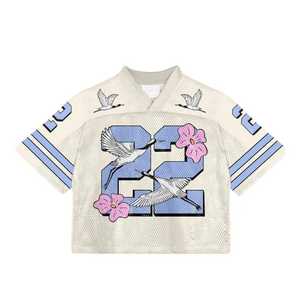 Maillots de lacrosse personnalisés imprimés par sublimation, respirants, réversibles, en tissu mesh écologique, séchage rapide, en polyester, pour hommes, pour équipe - Product Image 2