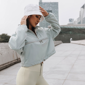Ensemble sportif 2 pièces pour femme : haut zippé à manches longues et pantalon taille haute, couleur unie, coupe ample, toutes saisons, extérieur en polaire imperméable - Product Image 2