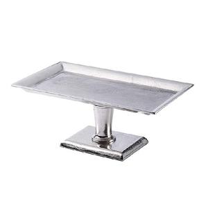 Plateau décoratif de luxe en forme de plume argentée, avec accent texturé en forme de feuille, centre de table, vente en gros - Product Image 6