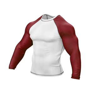 Meilleures ventes : Rashguard homme coupe ajustée, respirant, écologique, séchage rapide, anti-UV, effet délavé, service OEM personnalisé - Product Image 2