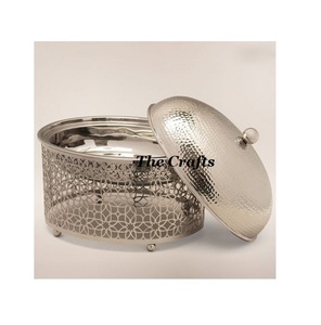 Plat de service islamique au design attrayant, en fer, couleur blanche, pour une utilisation spéciale pendant le Ramadan - Product Image 5