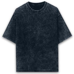 เสื้อยืดผู้ชายผ้าฝ้าย 100% ทรงหลวม คอกลม ไหล่ตก สไตล์ลำลองแนวสตรีทแวร์ - Product Image 1