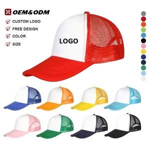 Casquette publicitaire personnalisée en éponge avec logo brodé 3D, pour adulte, 5 panneaux, 100% coton, maille, style baseball/trucker, pour le sport - Product Image 3