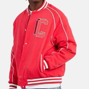 Luxury Vintage <b>Fleece</b> <b>Lined</b> Quick Dry Breathable Wholesale Custom Embroidery Varsity Letterman Baseball <b>Jacket</b> High Men's - Product Image 2