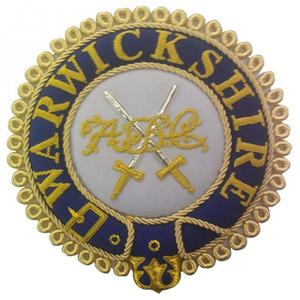 Excellent Quality Handmade Embroidered <b>Gold</b> Bullion Wire Thread Masonic Regalia Patch with Felt Fabric Customizable Colors Sizes - Product Image 1