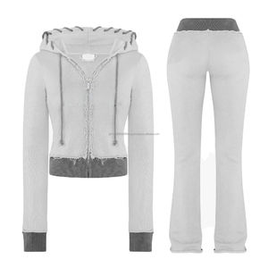 Conjunto de dos piezas ropa de mujer chándales personalizados para mujer Pakistán venta al por mayor chándales más baratos SetDDP envío - Product Image 5