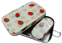 Boîte à lunch moderne en acier inoxydable émaillé de qualité supérieure, compatible micro-ondes, avec couvercle amovible, durable, écologique et anti-fuite