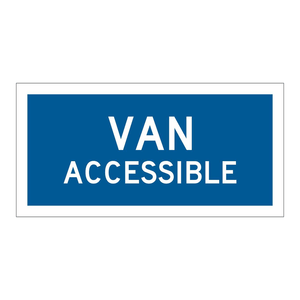Panneau de signalisation Brady Van Accessible conforme ADA, résistant aux intempéries, en polycarbonate - Product Image 2