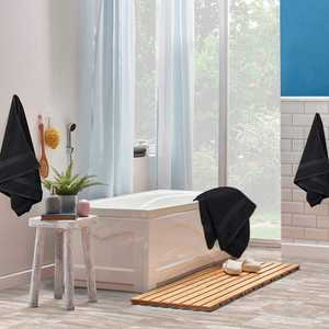 Toalla de Baño de Lujo para Hotel y Spa, Negra, de Algodón, Gruesa, Premium, Absorbente, 580 GSM, EU - Product Image 5