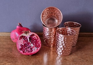 Hammered Design Copper Mug Classic <b>Drinkware</b> For Water Beer Moscow Mule Serving Ayurvedic Health Use Kitchen Bar And Decor Gift - Product Image 6