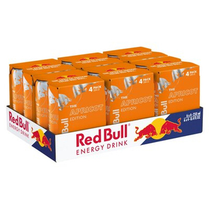 Red Bull en gros, édition abricot et fraise, 24 canettes de 250 ml, contient 8 mg de niacine par 100 ml pour réduire la fatigue - Product Image 4
