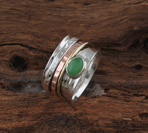 Natural Green <b>Jade</b> Band <b>Ring</b> 925 Sterling Silver Handmade Gemstone Jewelry Wholesale Genuine Nephrite <b>Jade</b> Silver <b>Ring</b> for Women - Product Image 1