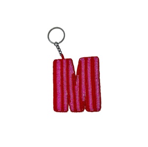 Artistic Seed Beads Keychain With Hand Embroidery Luxury Beaded Embroidery Keychain Trendy Gift Item - Product Image 2