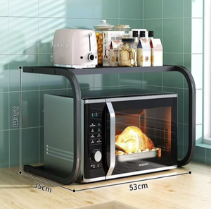 Vietnam Multifunctional Space-Saving Kitchen Organizer Retractable Microwave Oven Shelf Rice Cooker Storage <b>Rack</b> Durable Counter - Product Image 4