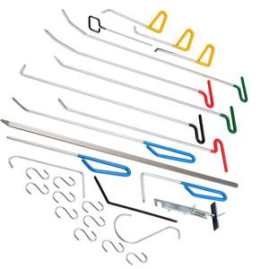 Kit de Herramientas para Reparación de Abolladuras de Automóviles de 27 Piezas, Equipo Profesional de Eliminación de Abolladuras sin Pintura (PDR) - Product Image 1