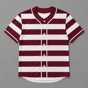 Chemise de baseball à boutons pour homme, uniforme de sport décontracté, respirant, léger, haut d'entraînement athlétique unisexe - Product Image 1