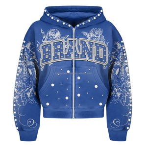 Sudadera Unisex con Estampado de Calavera y Bordado Chenille, Estilo Único, Transpirable, para Invierno, Impresión Digital, Nueva Llegada, Gran Venta - Product Image 3