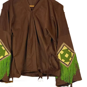 Chemise d'été décontractée pour femme, coupe ample, à manches longues, col classique, imprimé personnalisé, motif nœuds, poche plaquée, respirante - Product Image 5