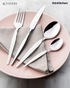 Classic Dining Spoon Set Cutlery Set Resin Handle Metal Spoon Serving Set Reliable Kitchen <b>Tools</b> for Buffet Catering Table Setup - Product Image 5