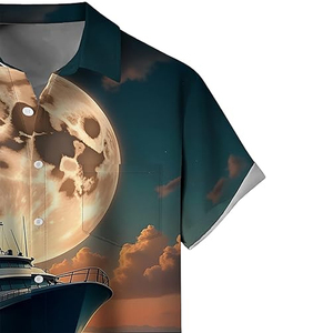 เสื้อเชิ้ตชายหาดลายดอกสไตล์ฮาวาย พิมพ์ลายดอกไม้ แขนสั้นลำลอง ใส่เที่ยวพักผ่อนฤดูร้อน รับทำโลโก้ตามสั่ง - Product Image 3