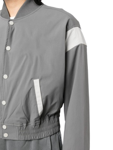 High Quality <b>Ladies</b> Basketball Satin Varsity <b>Jacket</b> <b>Cropped</b> Breathable Front Buttons Plus Size Women Satin Varsity <b>Jackets</b> - Product Image 5