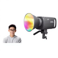 Untuk Amonra 300c Full Color 300W Lampu Sorot Cahaya Lembut Kontrol Aplikasi untuk Pencahayaan Fotografi Siaran Langsung Video