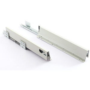 H135 Mỏng Bằng Gỗ Khu Dân Cư Nhà Bếp Bàn Ăn Mềm Đóng Cửa Kim Loại Ngăn Kéo Hệ Thống Giấu Undermount Thép Ngăn Kéo Phòng Tắm - Product Image 4