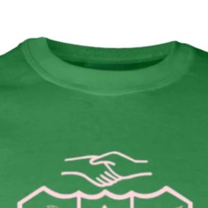 Sudadera Verde de Manga Larga con Cuello Redondo, Estampado Gráfico, Informal, Deportiva para Mujer, Puños Acanalados, Moda Diaria - Product Image 2