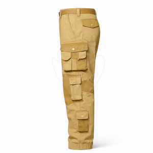 Pantalons cargo Ripstop pour hommes ELIVEERA ENTERPRISES, 100% polyester, tactiques, multi-poches, pour l'extérieur, doublure en polaire, devant plissé - Product Image 3