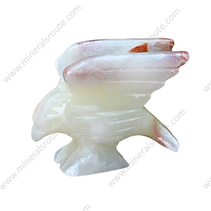 Oiseau sculpté en pierre d'onyx naturelle, taille unique, idéal pour un cadeau, figurines d'oiseaux décoratives en pierre d'onyx naturelle, petite taille, très tendance - Product Image 4