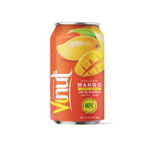 Boisson de jus de mangue VINUT 330ml Boisson rafraîchissante sans sucre Vietnam Prix d'usine Marque privée Échantillon gratuit - Product Image 1