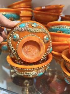 Nexavelle Buddhist Heritage <b>Bowl</b> Handmade Resin Epoxy <b>Salad</b> & <b>Serving</b> <b>Bowl</b> with Himalayan-Inspired Artistic Design for Elegant - Product Image 6