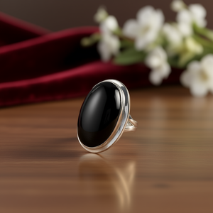 แหวนออนิกซ์สีดำ น้ำหนัก 12.1 กรัม - Product Image 3