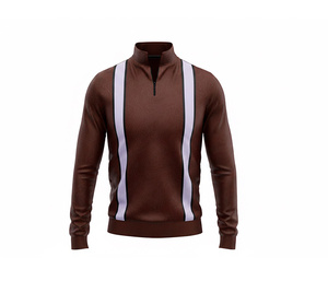 Customizable Sublimation Quarter Zip Jacket Manufacturer <b>Men</b> Women Youth Sportswear Quick Dry Team <b>Pullover</b> - Product Image 5