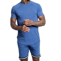 Ensemble de survêtement d'été tendance avec t-shirt court et short, grande taille, pour homme, décontracté, sportif, service OEM