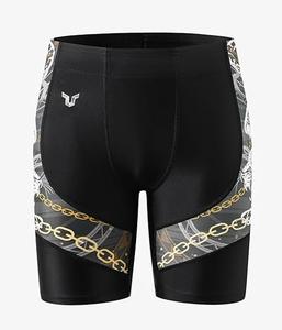Shorts de bain pour hommes de haute qualité, durables, à taille élastique, séchage rapide, coupe classique, longueur genou, couleur personnalisée, imprimés - Product Image 1