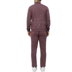 Latest Design Winter Men's Fleece <b>Tracksuit</b> Set Causal Long Sleeve Custom Color <b>Plain</b> Fleece <b>Tracksuit</b> For Sale - Product Image 4
