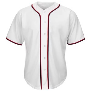 เสื้อเบสบอลทีมสั่งทำ OEM โพลีเอสเตอร์ 100% แขนสั้น พิมพ์ลาย ไซส์ใหญ่ ระบายอากาศ แห้งเร็ว ผ้าตาข่าย ชุดกีฬา ผู้ส่งออก - Product Image 1