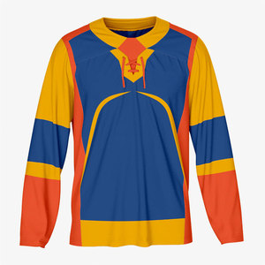 Jersey de Hockey sobre Hielo de Malla de Poliéster de la Mejor Calidad, Estilo Casual Personalizado, Ropa Deportiva Sublimada, Jersey de Hockey sobre Hielo de Manga Larga - Product Image 3