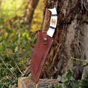 High Quality Fixed BladeHigh Carbon Steel <b>Tool</b> Hunting Camping <b>knife</b> With Stag Handle Leather Sheath Industrial Grade OEM Viking - Product Image 6