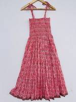 À la mode indien bloc imprimer femmes filles pur coton Maxi robe décontracté été soirée longue Midi en vrac motif naturel chaud!