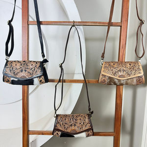 Nouveau sac à main bandoulière mini de haute qualité, en cuir de vache véritable, artisanal, pour soirée, pochette à main pour femmes - Product Image 3